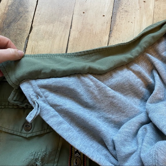 Free People Weekend Warrior Military Jacket Hood - Picture 11 of 14